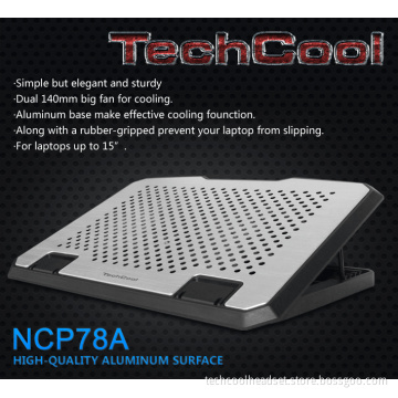 Hot products Front holder wider size cooling pad for laptop with 2 usb ports portable